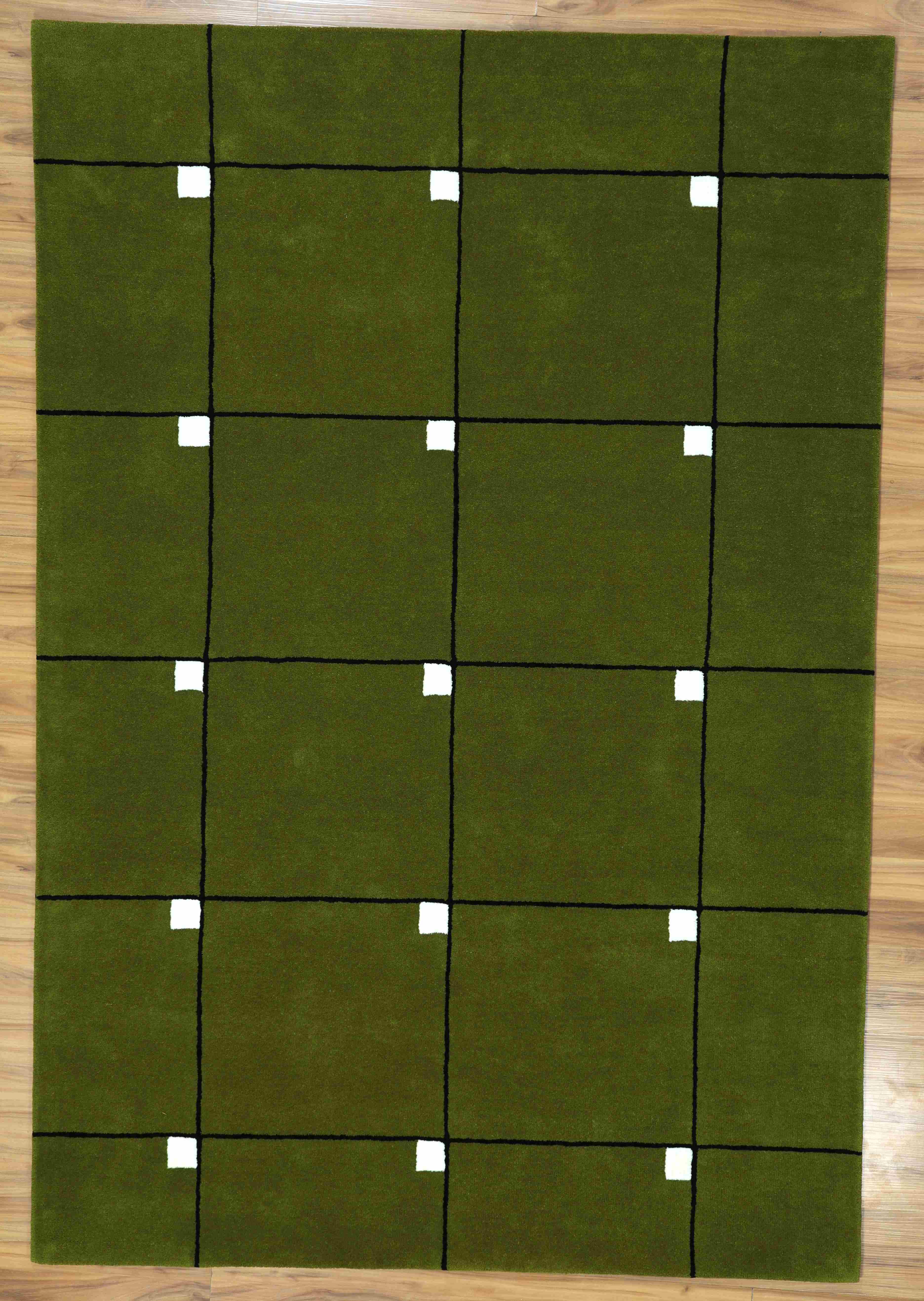 Modern Green Area Rug