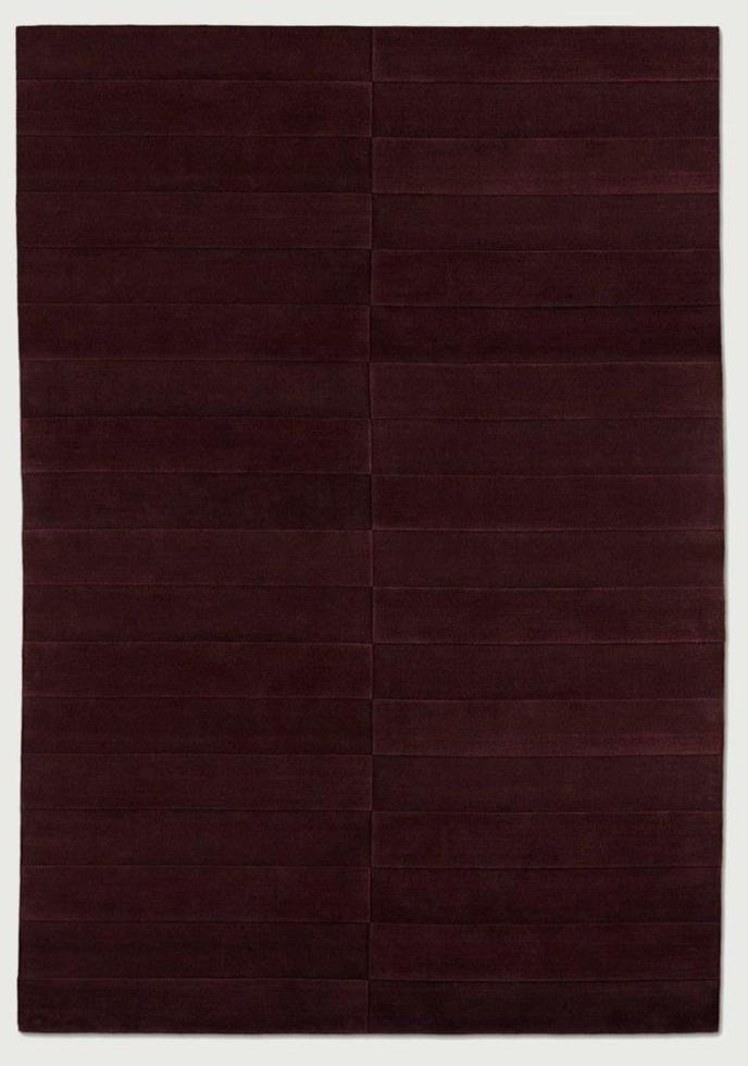 Modern Hand Tufted Collection Deep Burgandy – Hand-Tufted Artisan Rug